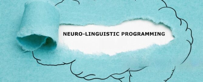 Illustration of a brain highlighting Neuro-Linguistic Programming (NLP).